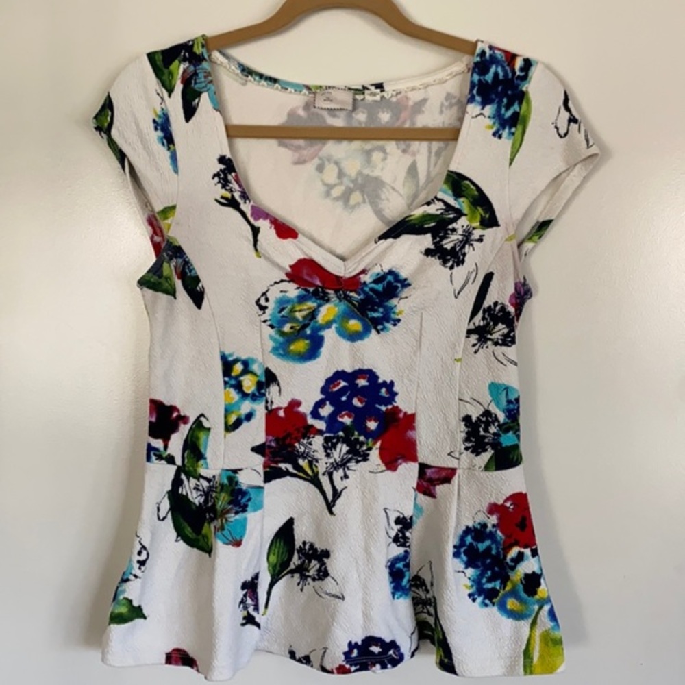 Peplum top from Anthropologie
